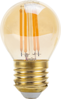 E27 - LED plastová žárovka G45 E27 4W Golden Glass Stmívatelné