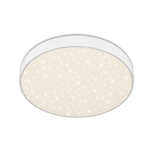 Kruhová - BRI 7074-416 LED stropní svítidlo hvězdné nebe, pr. 28,7 cm, 21 W, bílé - BRILONER - foto 1