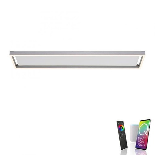 Hranatá - PN 6531-55 Paul Neuhaus, Q-KAAN, LED stropní svítidlo, ocel, Smart Home ZigBee 2700-5000K - PAUL NEUHAUS - foto 1