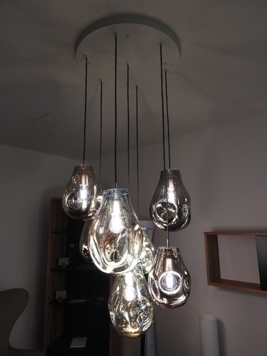 Vícečetná - BOMMA SOAP SADA Závěsné svítidlo Soap 7x E27 modrá / stříbrná / zlatá - BOMMA - foto 1