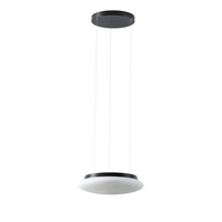 Kruhová - OS SAT67428 SATURN LE1 závěsné skleněné svítidlo černá / bílá IP20 3000 K 16W LED (původní kód OS 67428) - OSMONT