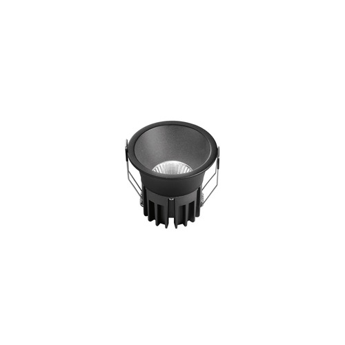 Kruhová - FAN INC-QUARK-R12-NER Zápustné svítidlo LED Quark, hliník, černé, COB, 12 W, 1300 lm, CCT, 8,5 x 8,5 x 8 cm - FANEUROPE - foto 1