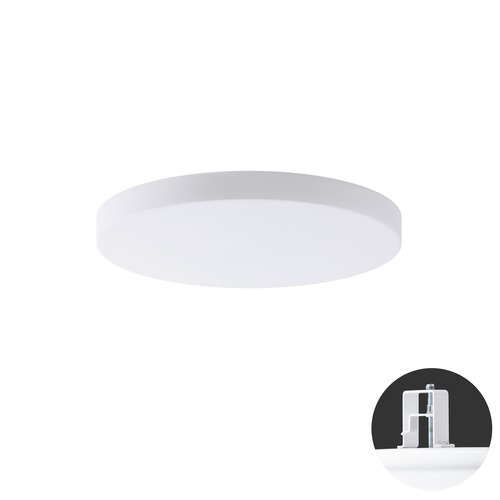 Koupelnová - OS CAR67601 CARINA V1 stropní/nástěnné skleněné polovestavné svítidlo bílá IP44 4000 K 25W LED - OSMONT - foto 1