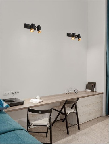 Bodová - NV 9111434 Bodové svítidlo POGNO černá a zlatý hliník GU10 2x10W IP20 220-240V bez žárovky - NOVA LUCE - foto 1