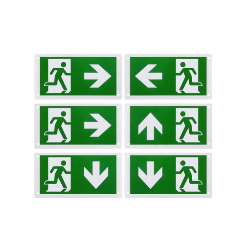 Stínidla, kryty, clony - LA 1010497 P-LIGHT sada 6 ks, fólie s piktogramem, š: 15, 5 v: 30 cm, zelená - BIG WHITE (SLV) - foto 1