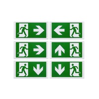 Stínidla, kryty, clony - LA 1010497 P-LIGHT sada 6 ks, fólie s piktogramem, š: 15, 5 v: 30 cm, zelená - BIG WHITE (SLV)