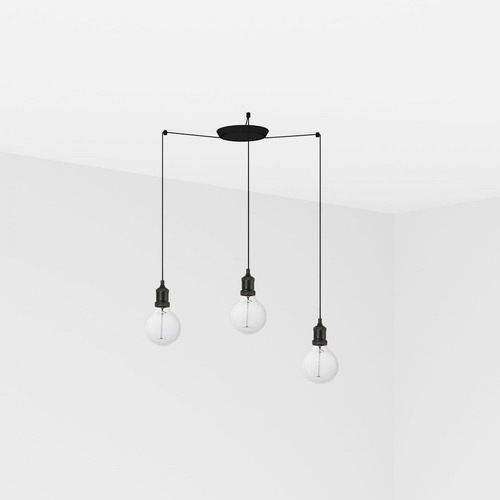 Subtilní - FARO 64135-3L ART závěsné svítidlo, černá, 3L - FARO - foto 1