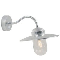 Nástěnná - NOR 22661031 Venkovní nástěnné svítidlo Luxembourg Sensor 1x60W E27 galvanizovaná čirá - NORDLUX