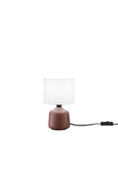 Stolní lampy dekorační - FAN I-BURANO-L-ROS Stolní lampa Burano keramika, červená, 1xE14, pr. 14 x H 22 cm - FANEUROPE