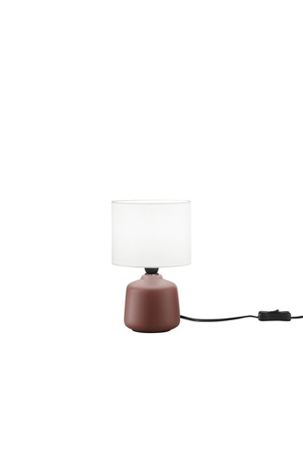 Stolní lampy dekorační - FAN I-BURANO-L-ROS Stolní lampa Burano keramika, červená, 1xE14, pr. 14 x H 22 cm - FANEUROPE - foto 1