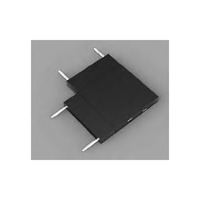 LED mini magnetické stopy - Černý L-konektor