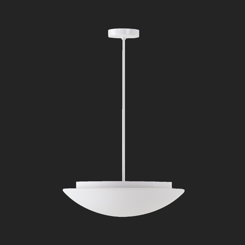 Kruhová - OS AUR60998 AURA P5 závěsné skleněné svítidlo bílá IP40 4000 K 27W LED DALI (původní kód OS 60998) - OSMONT - foto 1