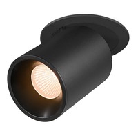 Kruhová - LA 1007032 NUMINOS® PROJECTOR L stropní zápustné svítidlo 2700 K, 40°, válcové, černé/černé - BIG WHITE (SLV)