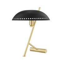 Stolní lampy dekorační - HVLG HL536201-AGB/BK-CE Stolní lampa LANDIS ocel/kov staromosaz/černá/černá E27 1x8W - HUDSON VALLEY (Mitzi)