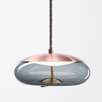 Dekorativní - BRO PC01037-BIANCO Závěsné svítidlo KNOT SMALL DISCO sklo LED 10W 2700K 1510lm Ra80+ DIM - BROKIS A