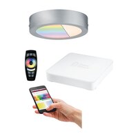 Downlight - P 5015 SmartHome startovací sada Cesena Panel 170mm RGBW včetně SmartFriends Box + FB - PAULMANN