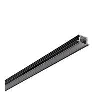 Al profily k zapuštění - FAN I-PROFILO-BERLINO-2 NER Hliníkový profil BERLINO, černý, s černým difuzorem a krytkami, 200 x 2,5 x 1,2 cm - FANEUROPE