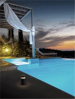 Sloupková - NV 9026123 Venkovní sloupkové svítidlo TALA černý hliník a akryl LED 12W 3000K 100-240V 180st. IP54 - NOVA LUCE