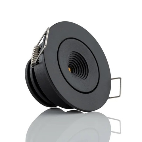 SLC SLC1203 Zápustné svítidlo Mini One TILT IP44 černé 3W 165lm 3000K 3m kabel IP44 100° Ra90 - TLG - foto 1