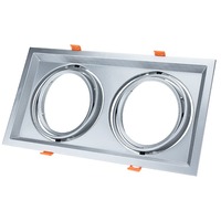 Spotřební materiál a příslušenství - Obdélníkové 2xAR111 kroužky nastavitelné