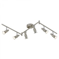 Bodová - BRILO 2991-062B Bodové svítidlo 120 cm 6xGU10 18W 1500lm matný nikl - BRILO