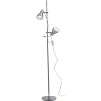 Stojací lampy - FAN I-LEMONDE-PT Stojací lampa Piantana Lemonde, chromová, nastavitelná, 2 x E27, 153 x 36 cm - FANEUROPE
