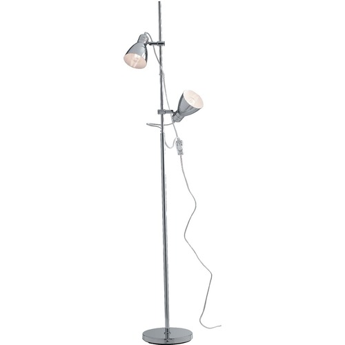 Stojací lampy - FAN I-LEMONDE-PT Stojací lampa Piantana Lemonde, chromová, nastavitelná, 2 x E27, 153 x 36 cm - FANEUROPE - foto 1