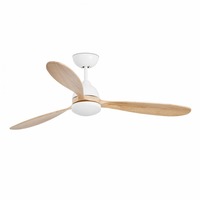 Ventilátory - FARO 33524 POROS L LED, bílá, stropní ventilátor s DC motorem - FARO