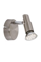 Bodová - BRI 2907-012 Bodové svítidlo pr. 8 cm 1xGU10 3W 280lm matný nikl - BRILONER