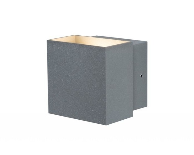 Nástěnná - P 18002 Nástěnné svítidlo LED Cybo hranaté 2x3W šedé 100x100mm - PAULMANN - foto 1