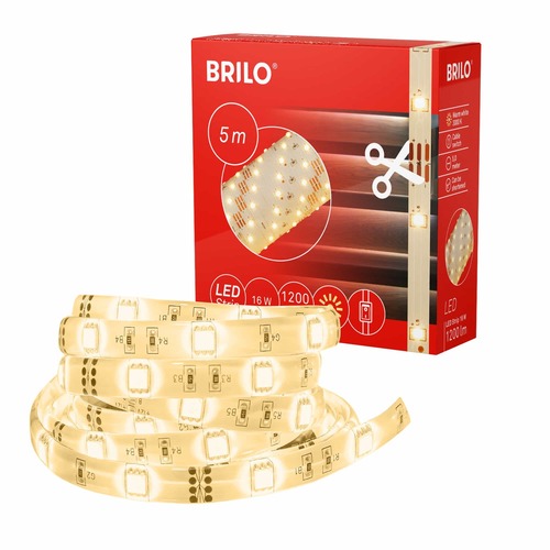 Dekorační - BRILO 2261-150P LED pásek 500 cm 16W 1080lm bílé - BRILO - foto 1