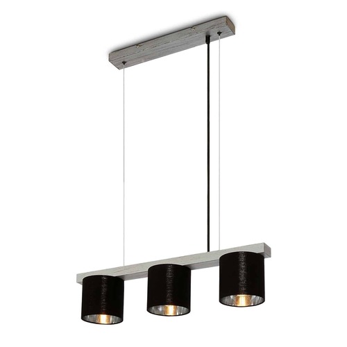 Podélná - BRI 4736-034 Závěsné svítidlo, 136 cm, 3x E14, antická stříbrná - BRILONER - foto 1