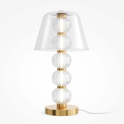 Stolní lampy dekorační - M MOD555TL-L8G3K AKCE - Stolní lampa Amulet 3000K 10W teplá bílá 500lm zlatá kov sklo - MAYTONI - foto 1