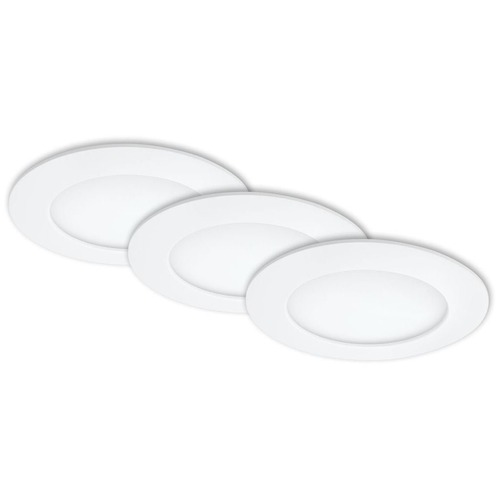 Kruhová - BRI 7284036 3ks sada LED vestavné svítidlo, pr. 12 cm, 6,4 W, bílé (starý kód: BRI 7284-036) - BRILONER - foto 1