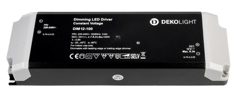 Stabilizované napětí - IMPR 862241 Deko-Light LED-napájení BASIC, DIM, CV, 12V 34-100W konstantní napětí 2700-8300 mA IP20 stmívatelné 12V DC 34,00-100,00 W