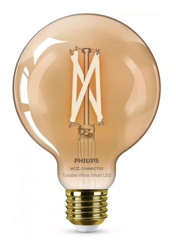 E27 - PH 8719514372207 WiZ Smart LED Kulová žárovka Filament oranžová 7 W (ekv. 50 W) 640lm G95 2000-5000K E27 - PHILIPS - foto 1