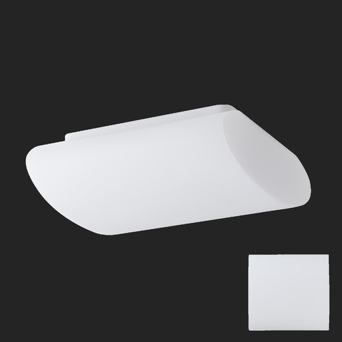 Nouzová - OS ALT59312 ALTAIR 1 stropní/nástěnné skleněné svítidlo bílá IP41 3000 K 20W LED nouzové kombinované 3 h (původní kód OS 59312) - OSMONT - foto 1