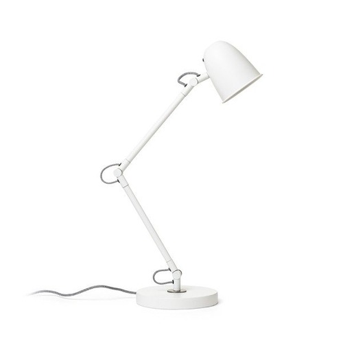 Stolní lampy pracovní - RED R14187 DANNY stolní bílá matný nikl 230V E14 5W - RED - DESIGN RENDL - foto 1