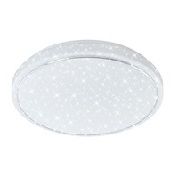 Kruhová - BRILO 3334-016 LED stropní svítidlo hvězdné nebe, pr. 38,5 cm, 18 W, bílé - BRILO