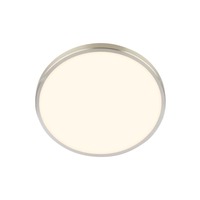 Kruhová - BRILO 3960012 BRILONER Nobre stropní svítidlo pr.24 cm - 10,5W, 1200lm, teplá bílá, LED, matný nikl 3960012