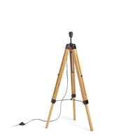 Stojací lampy - RED R14496 ALVIS stojanový podstavec bambus/černá 230V E27 15W - RED - DESIGN RENDL