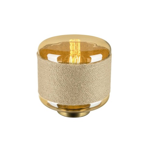Stolní lampy dekorační - LA 1010208 PANTILO ROPE 19 stolní svítidlo, E27, válcové, 1 x max. 15 W, zlatá - BIG WHITE (SLV) - foto 1