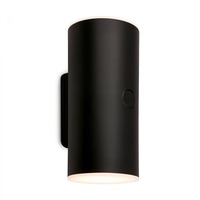 Nástěnná - BRI 3786015 Lima LED venkovní nástěnné svítidlo, nabíjecí, 3 krokový dotykový stmívač, časovač, černé - BRILONER