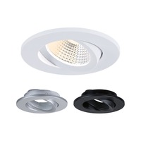 Zapuštěná - P 94944 LED vestavné svítidlo White Select Viona IP65 kruhové 85mm 25° 6W 230V 2700 - 4000K černá mat/bílá mat/matný chrom - PAULMANN