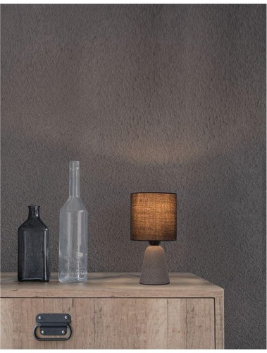 Stolní lampy dekorační - NV 9577161 Stolní lampa ZERO šedý beton a černé stínidlo E14 1x5W 230V IP20 bez žárovky - NOVA LUCE - foto 1