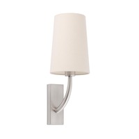 Dekorativní - FARO 29680-20 REM nástěnná lampa, nikl/béžová - FARO