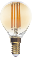 E14 - LED žárovka vlákna G45 E14 zlaté sklo stmívatelné