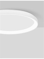 Kruhová - NV 9853673 Stropní svítidlo PERTINO bílý hliník a akryl LED 38W 230V 3000K IP20 stmívatelné - NOVA LUCE