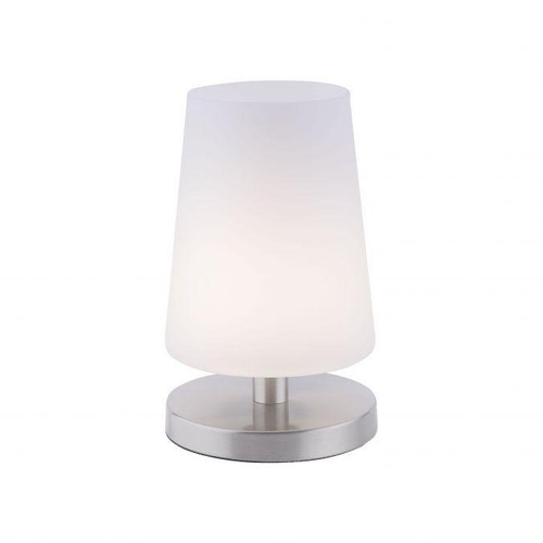 Stolní lampy dekorační - PN 4146-55 SONJA LED stolní lampa s ocelovou základnou s decentním bílým podlouhlým stínítkem 3000K - PAUL NEUHAUS - foto 1