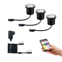 Plug &amp; Shine - P 94275 Zápustné zemní svítidlo Plug &amp; Shine základní sada 3ks IP65 RGBW 24V ZigBee - PAULMANN